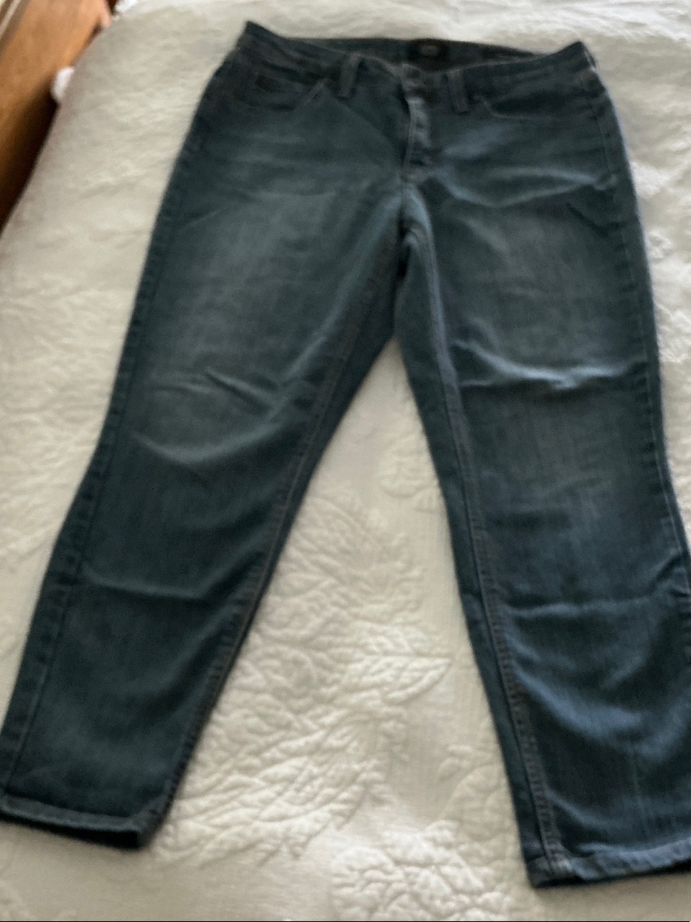 Jones New York Dark Blue Straight Leg Jeans